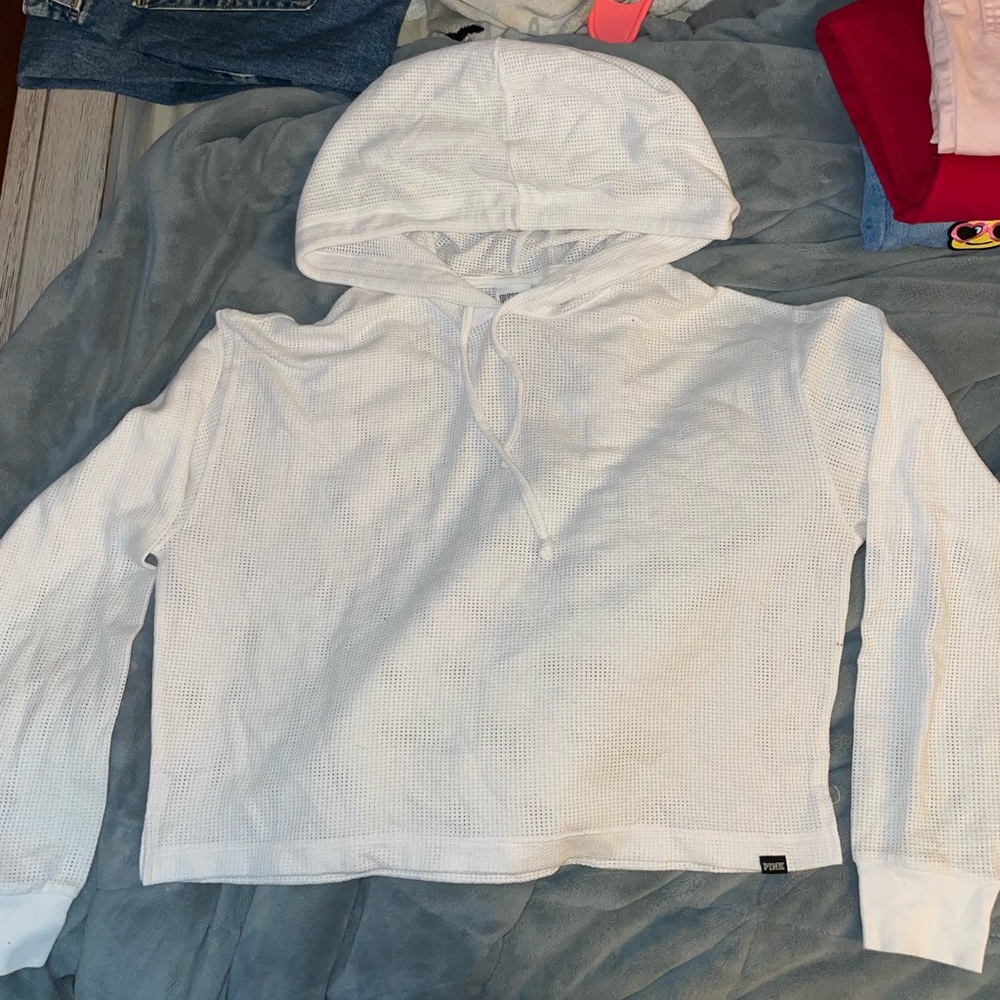 Pink Mesh Hoodie